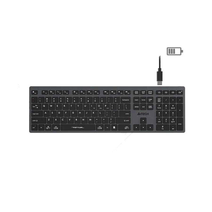 A4tech FBX50C Fstyler Grey Bluetooth (Dual Mode) Keyboard