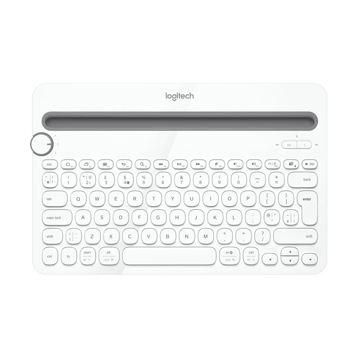 Logitech K480 Bluetooth Multi Device White Keyboard #920-006381