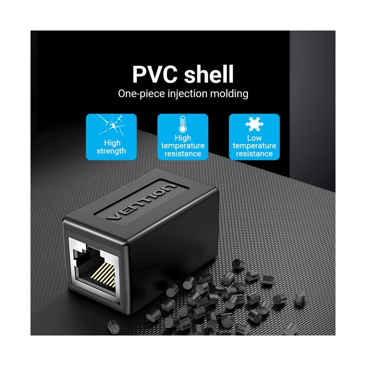 Vention IPVB0-5 CAT-6 FTP Keystone Jack Coupler #IPVB0-5