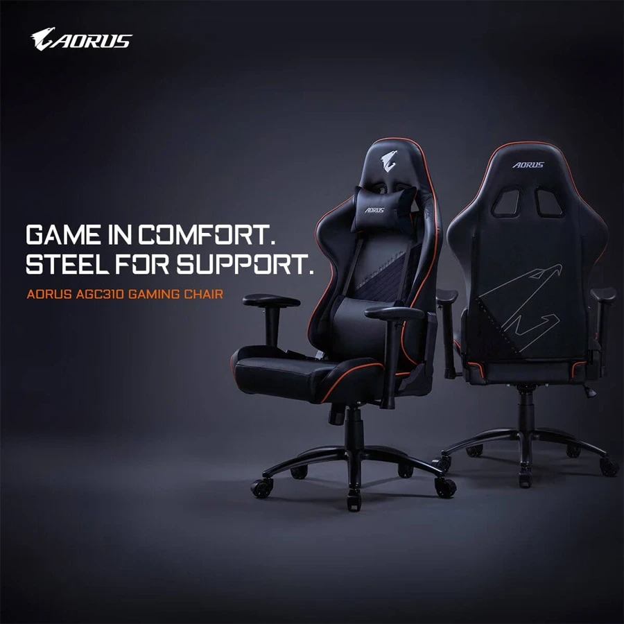 Gigabyte AORUS AGC310 Black-Orange Gaming Chair